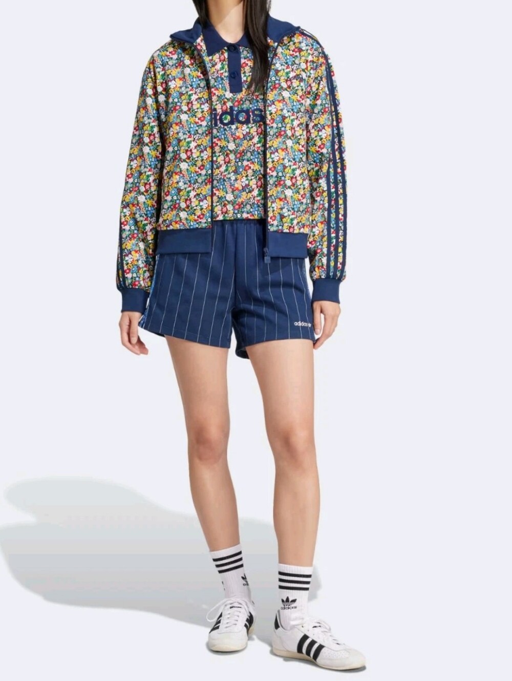 adidas Originals x Liberty of London Print Navy Floral Track Jacket Limited Edt.